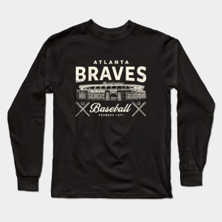 Atlanta Braves Stadium by Buck Tee Original Long Sleeve T-Shirt